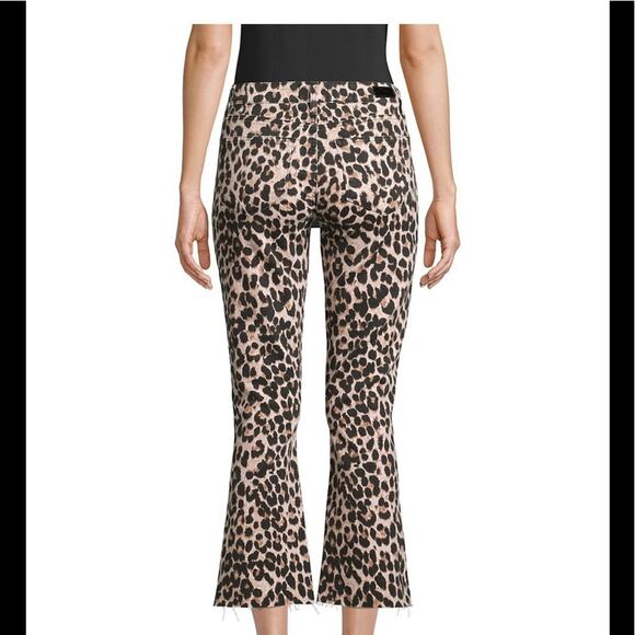 PAIGE Colette Flared Leopard-Print Cropped Jeans - Picture 4 of 6